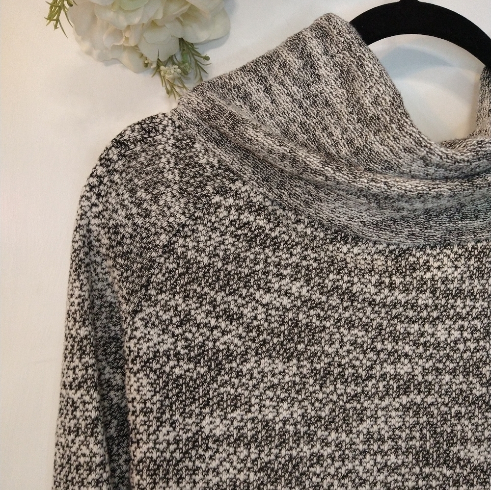 Lou & Grey Marled Grey Cowl Neck Sweater - Picture 4 of 8